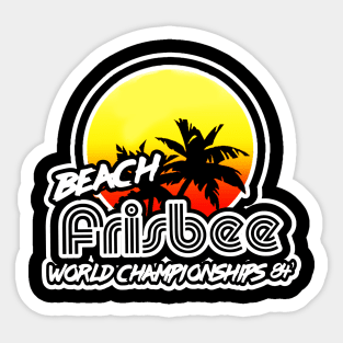 Beach Frisbee 84 Sticker